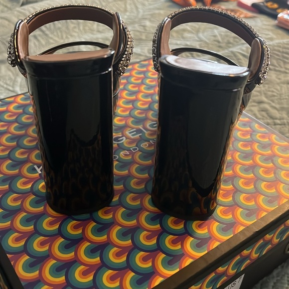 Kurt Geiger London Duke Platorm Peep Toe Black Shoes size 37 (size 7) - Picture 6 of 8